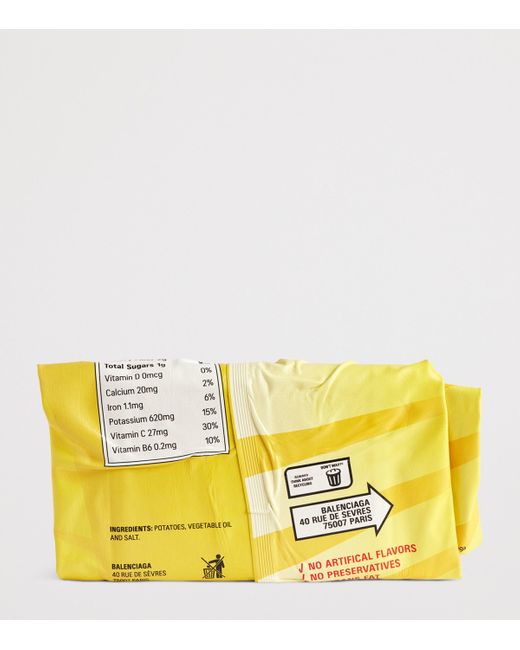 Balenciaga Yellow Chips Clutch Bag