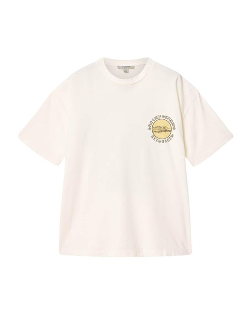 AllSaints White Organic Cotton Sun City Etta T-Shirt