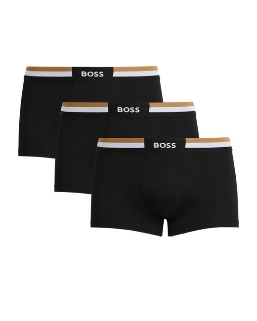 Boss Black Logo Motion Trunks (pack Of 3) for men