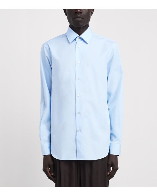 Paul Smith Blue Cotton Regular Fit Shirt for men