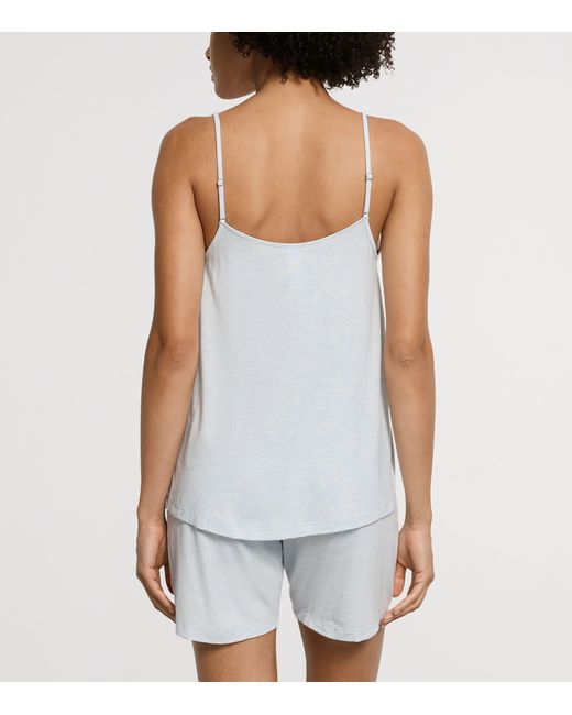 Hanro White Natural Elegance Pyjama Set