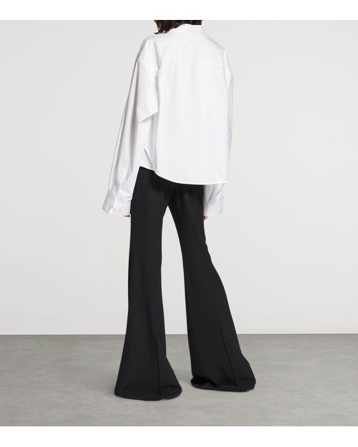 Balenciaga White Cotton Semi-Fitted Shirt