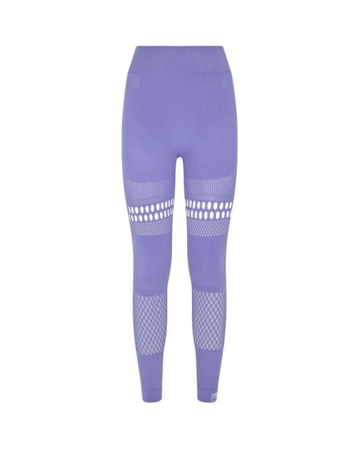 Adidas By Stella McCartney Purple Warp Knit Tights