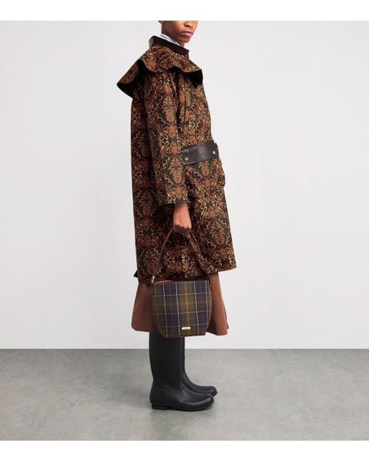 Barbour Brown X Farm Rio Waxed Cotton Luana Jacket