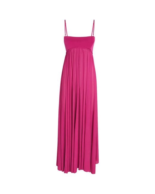 Zimmermann Pink Jersey Luna Maxi Dress