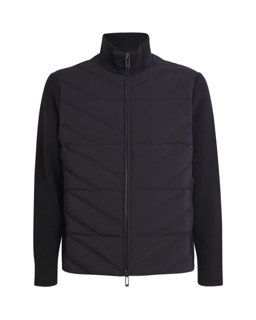 Emporio Armani Blue Travel Essentials Padded Jacket for men