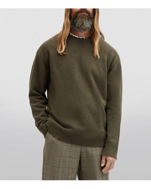 AllSaints Green Luka Sweater for men