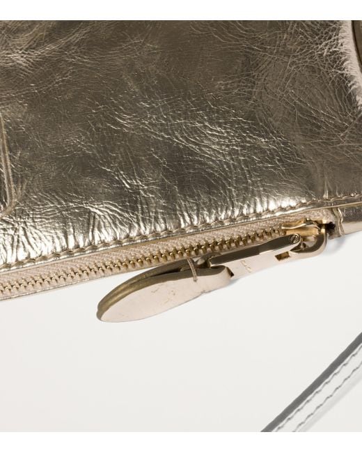 Miu Miu Metallic Laminated Nappa Leather Mini Pouch