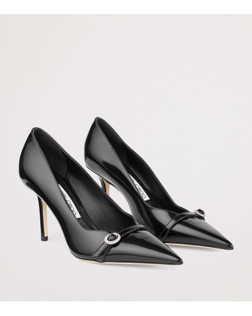 Jimmy Choo Black Keari 85 Heeled Pumps