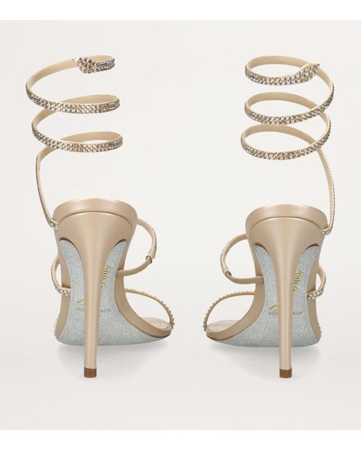 Rene Caovilla Metallic Embellished Cleo Ii Heeled Sandals 105