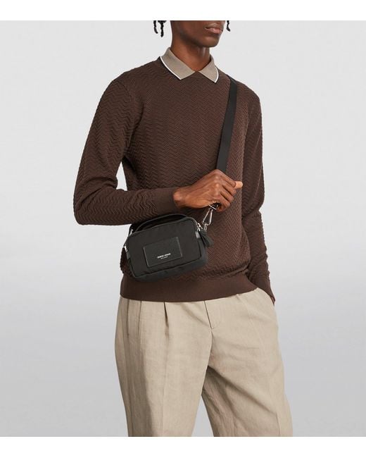 Giorgio Armani Black Mini Crossbody Bag for men