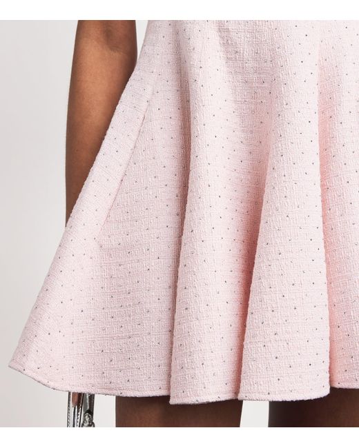 Maje Pink Tweed Mini Dress