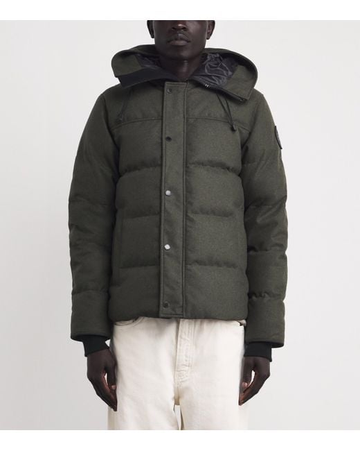 Canada Goose Green Down Dynaluxe Wool Macmillan Parka for men