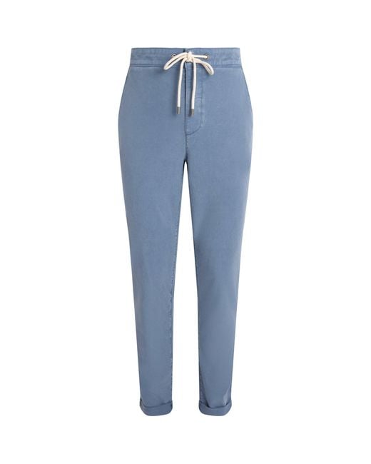 PAIGE Blue Drawstring Fraser Chinos for men
