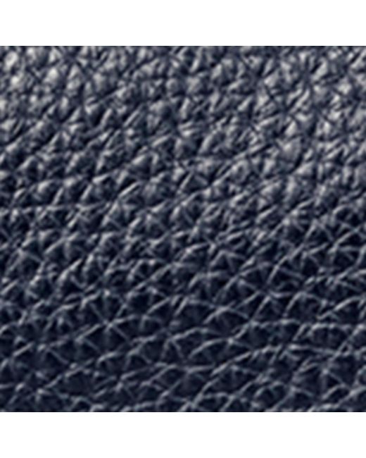 Aspinal Blue Leather Reporter Wash Bag for men
