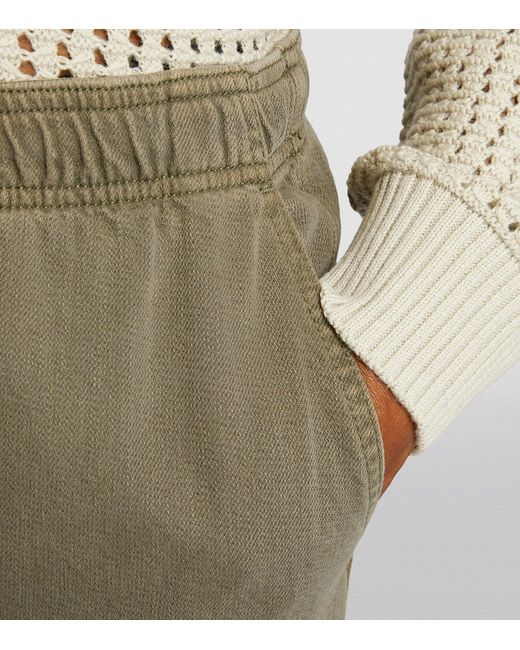 FRAME Green Elasticated-waist Sweatpants for men