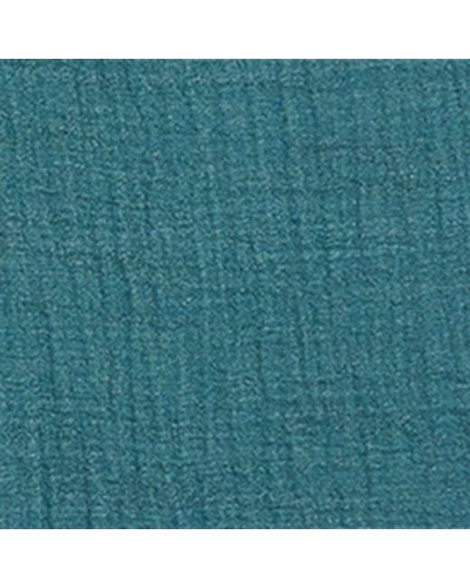 Eskandar Blue Linen-blend Textured Scarf