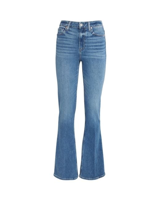 PAIGE Blue High-Rise Laurel Canyon Jeans