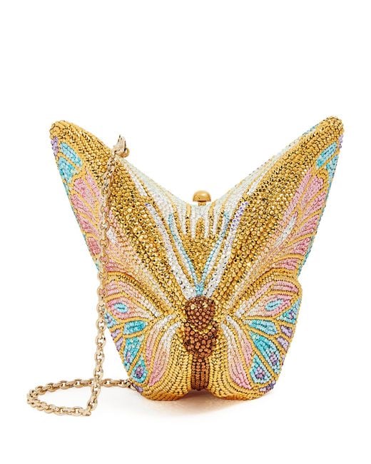 Judith Leiber Metallic Butterfly Serafina Clutch Bag