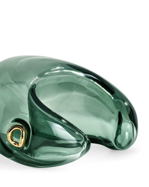 Alaïa Green Glass Bubble Cuff