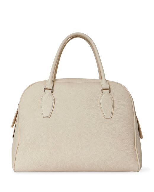 The Row Natural Leather India Bowling Bag