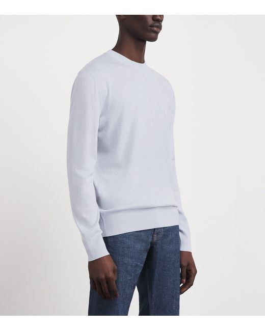 Agnona Blue Cashmere Rasato Sweater