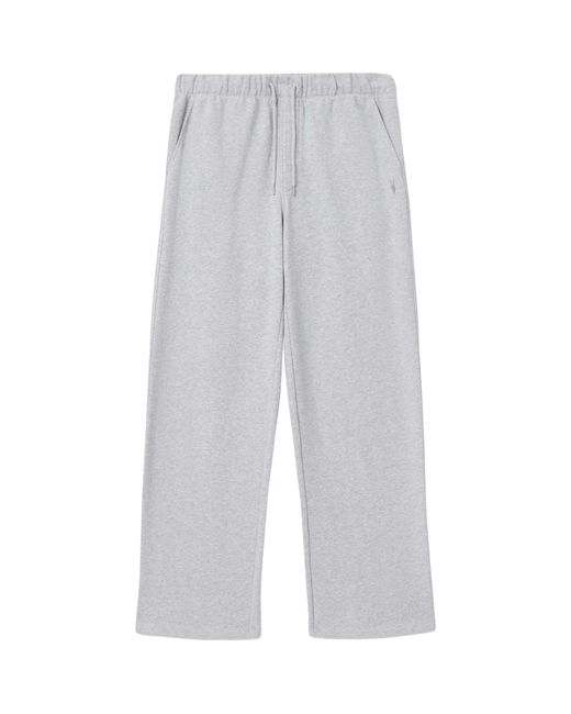 AllSaints Gray Cotton Asher Sweatpants for men
