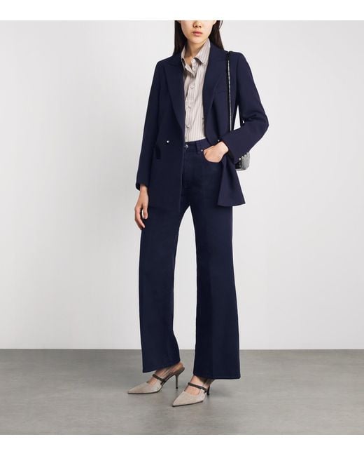 Blazé Milano Blue Clapotis Maline Wide-Leg Jeans