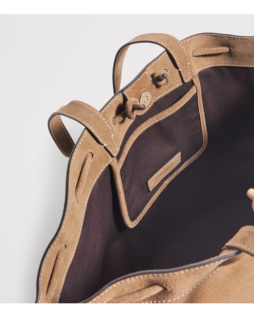Claudie Pierlot Brown Suede Alban Tote Bag