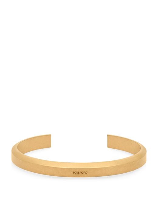 Tom Ford Natural Engraved Logo Bangle for men