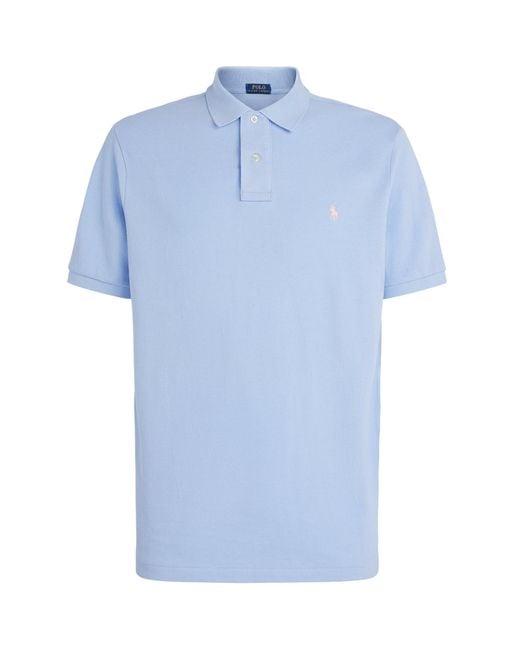 Polo Ralph Lauren Blue Cotton Mesh Classic-Fit Polo Shirt for men