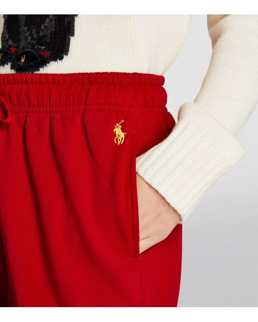 Red ralph lauren best sale sweatpants