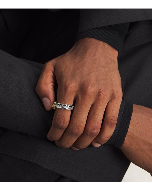 Spinelli Kilcollin Metallic Sterling, And Diamond Enzo Noir Ring