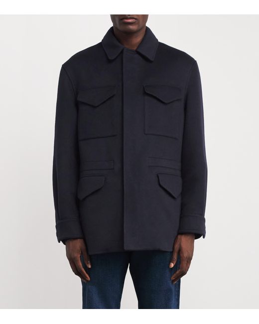 Ralph Lauren Blue Wool-Cashmere Ripley Jacket for men