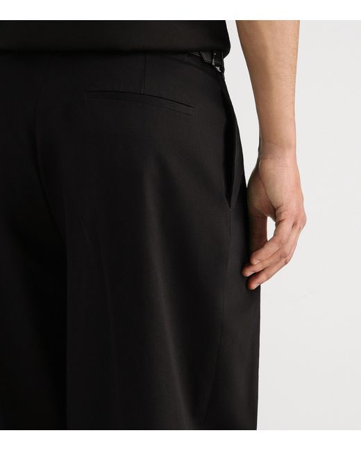 Dolce & Gabbana Black Wide-Leg Trousers for men