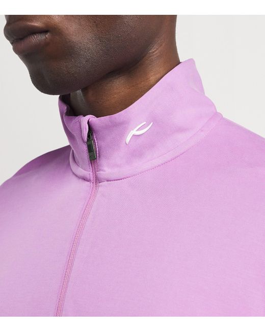 Kjus Purple Kallen Quarter-Zip Sweatshirt for men