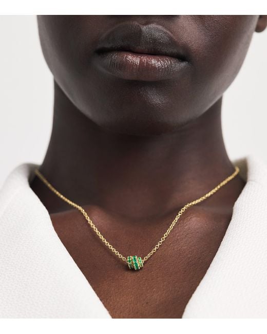 Spinelli Kilcollin Natural And Emerald Vesta Necklace