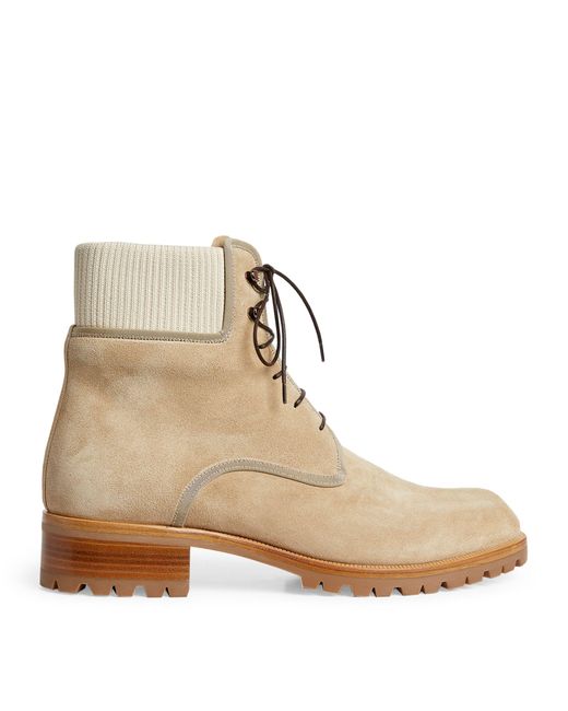 Christian Louboutin Natural Trapman Suede Boots for men