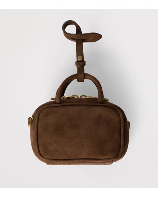 Miu Miu Brown Suede Beau Micro Bag