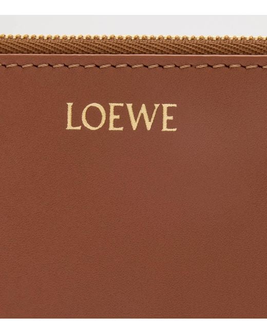 Loewe Brown Leather Knot Card Holder