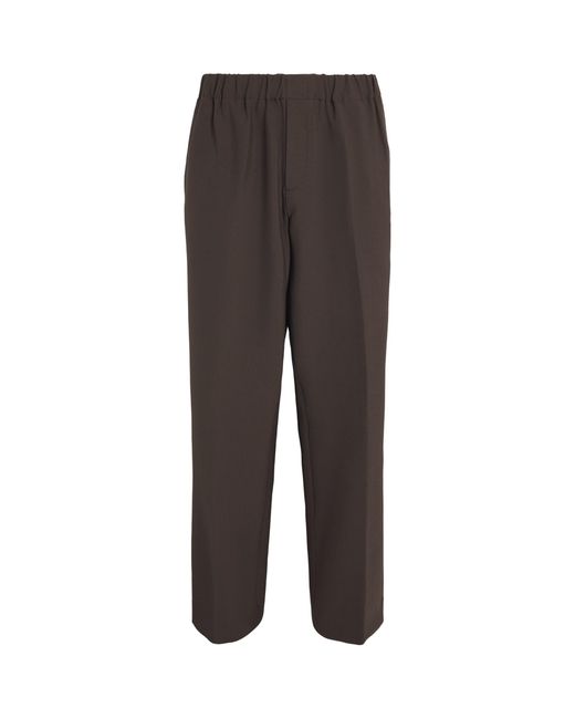 Sandro Gray Stretch Jersey Trousers for men