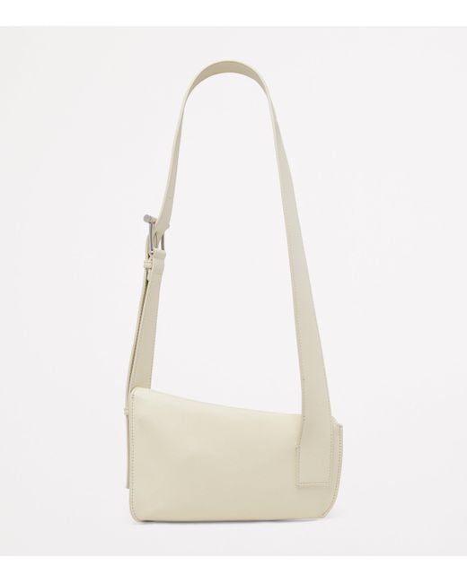 McQueen Natural Leather T-Bar Sling Cross-Body Bag
