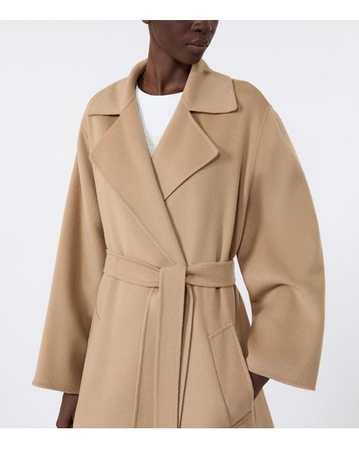 Weekend by Maxmara Natural Wool-Blend Belted Coat