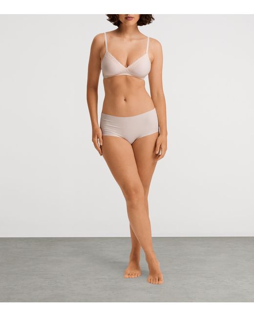 Hanro White Invisible Cotton Maxi Briefs