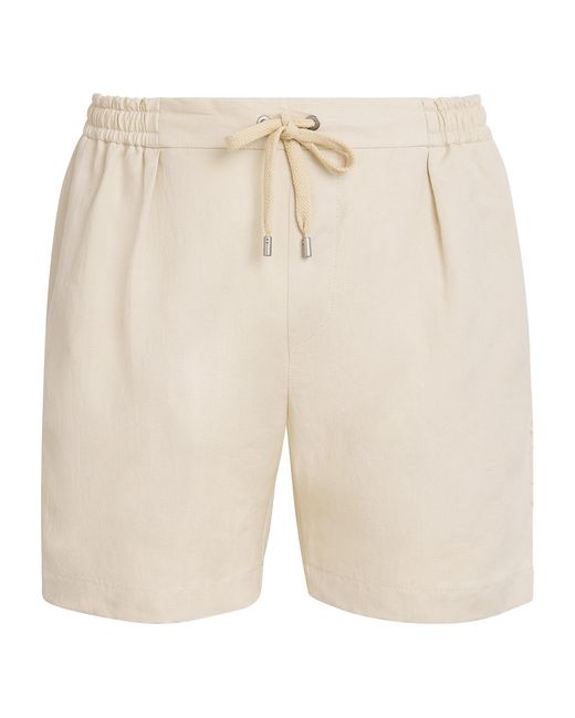 Ralph Lauren Natural Silk-Linen Chino Shorts for men