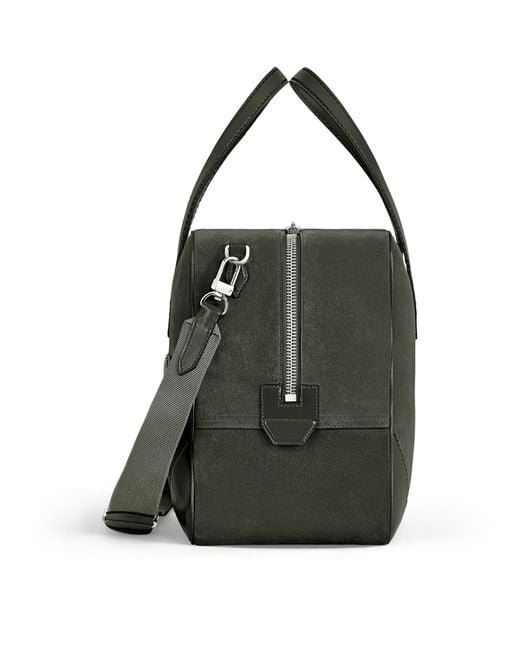 Montblanc Black Suede Weekender 45 Holdall for men