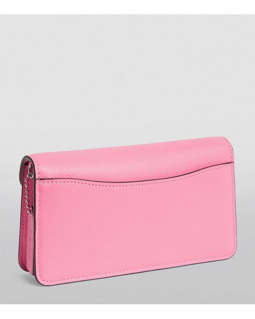 COACH Pink Leather Tabby Clutch Bag