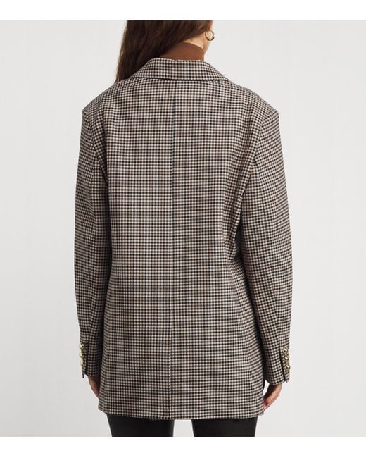 FRAME Brown The Houndstooth Blazer