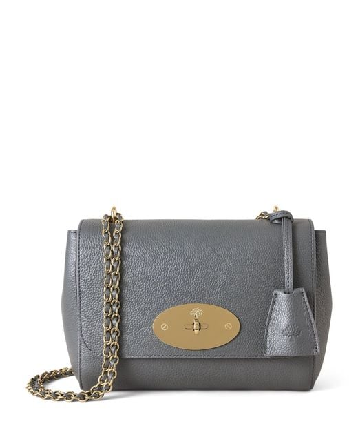 Mulberry Gray Leather Lily Shoulder Bag