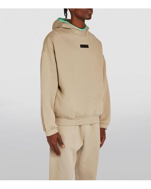 Fear Of God Natural Logo-patch Hoodie for men
